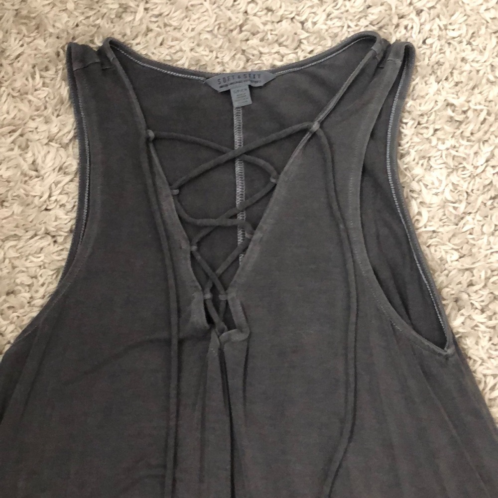 American Eagle tie front tank top